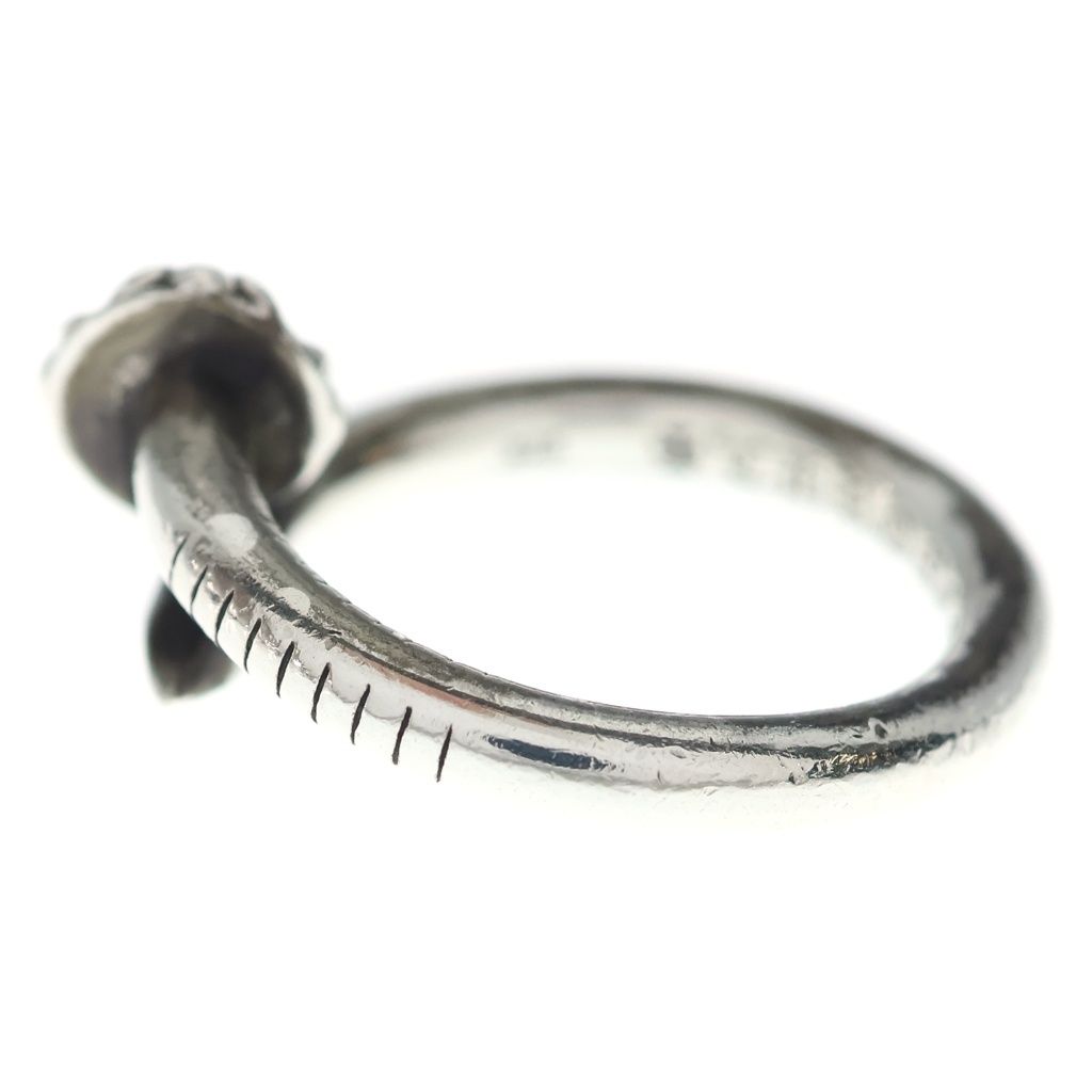 Chrome Hearts Nail Crsball Cross Ball Ring Silver — view 4