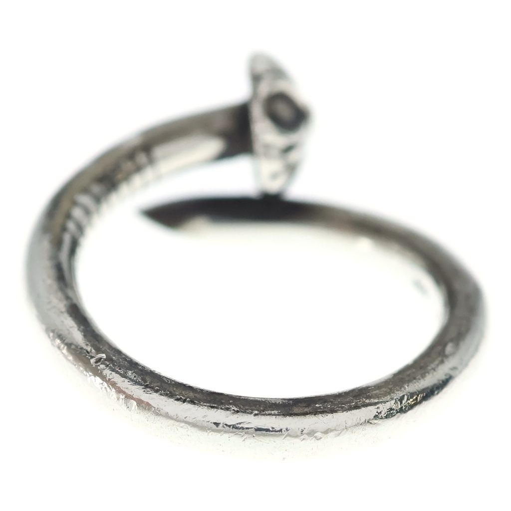 Chrome Hearts Nail Crsball Cross Ball Ring Silver — view 2