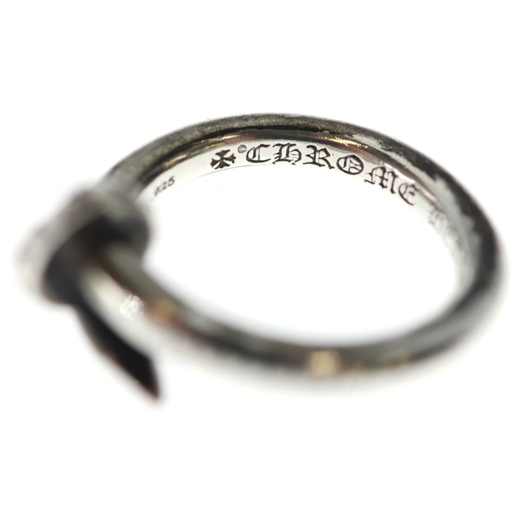 Chrome Hearts Nail Crsball Cross Ball Ring Silver — view 5