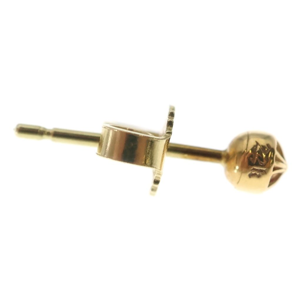 Chrome Hearts 22k Stud Crs Ball Mini Cross Gold Earrings — view 4