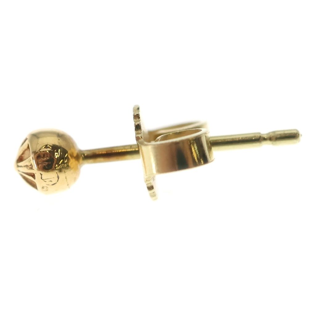 Chrome Hearts 22k Stud Crs Ball Mini Cross Gold Earrings — view 3