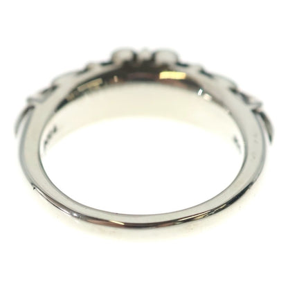 Chrome Hearts Baby Classic Floral Black Sling Silver Ring — view 2