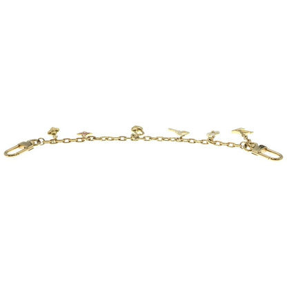 Louis Vuitton Bag Charm LV Heart Padlock Pearl Bag Chain Key Holder Gold White — view 3