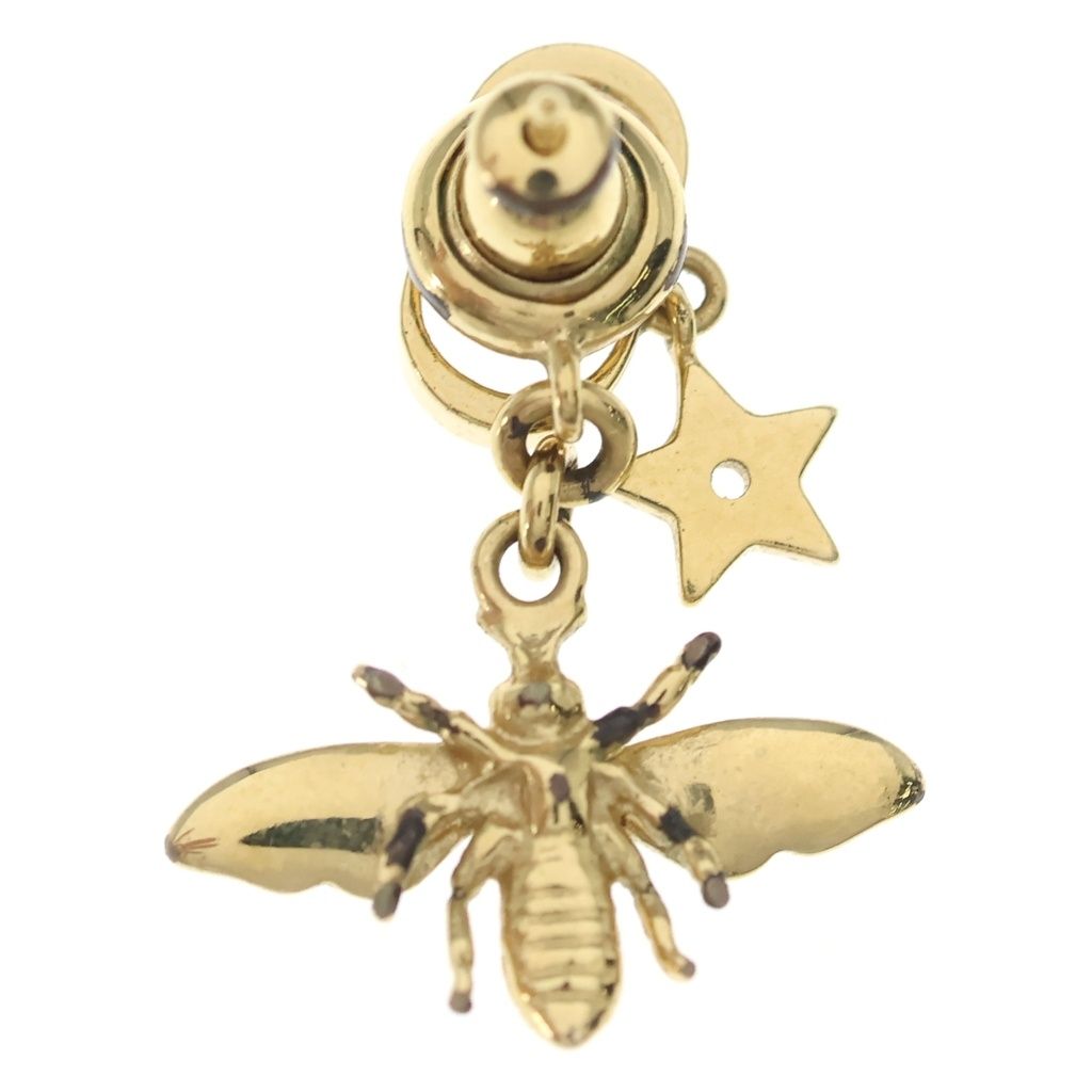 Dior CD Logo Be Drop Earrings Gold — view 5