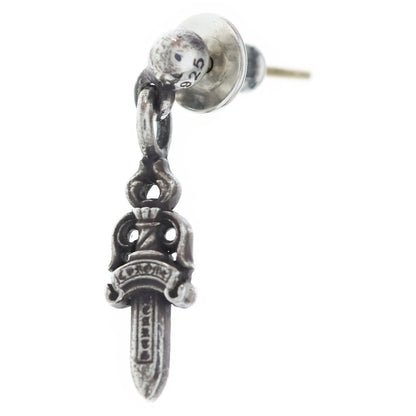 Chrome Hearts Drp Stck Dggr Stack Dagger Drop Earrings Silver