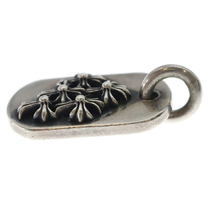 Chrome Hearts Raised Dogtag Charm Silver Necklace Top — view 3