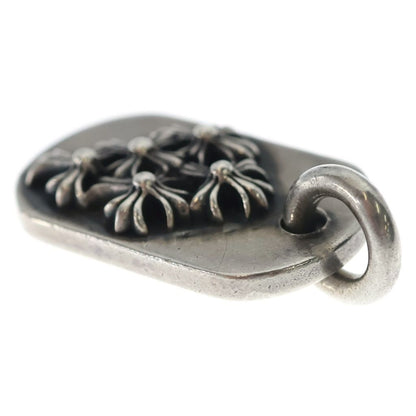 Chrome Hearts Raised Dogtag Charm Silver Necklace Top — view 6