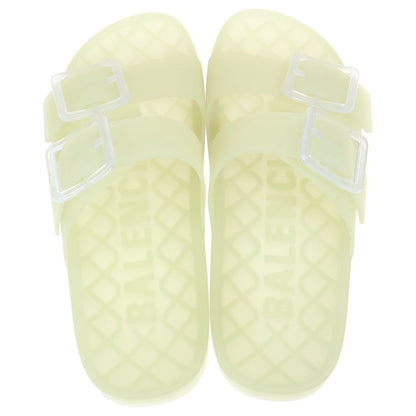 Balenciaga Mallorca Clear Belted Sandals Shoes Yellow — view 4