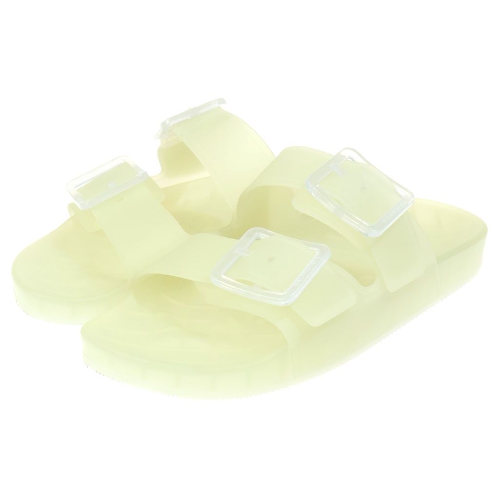 Balenciaga Mallorca Clear Belted Sandals Shoes Yellow — view 2