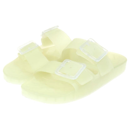 Balenciaga Mallorca Clear Belted Sandals Shoes Yellow — view 2