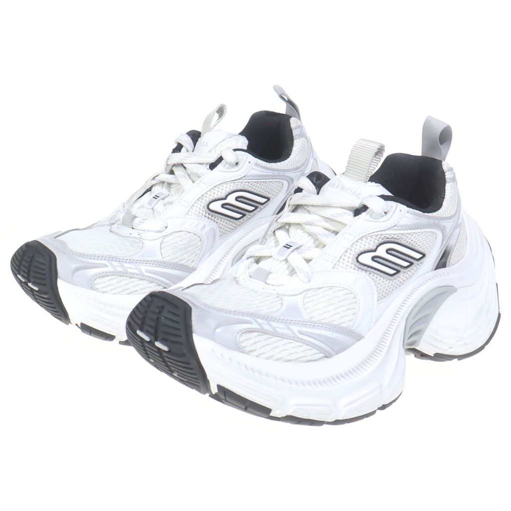 Balenciaga Sneaker Lace Up Chunky Sole Mesh Low Cut Sneakers Gray — view 2