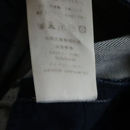 Louis Vuitton Monogram Flower Embroidery Hem Zip Denim Pants Jeans Indigo — view 8