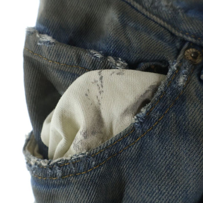 Balenciaga Patched Pocket Baggy Jeans Denim Indigo — view 5