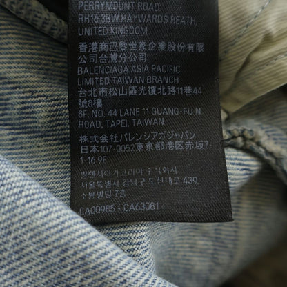 Balenciaga Patched Pocket Baggy Jeans Denim Indigo — view 8