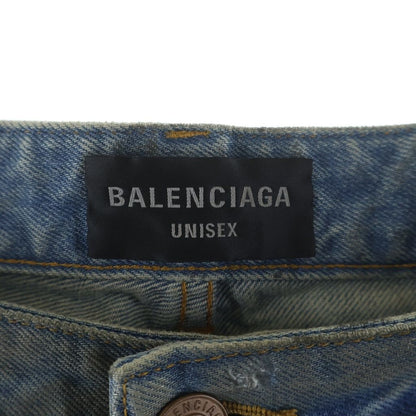 Balenciaga Patched Pocket Baggy Jeans Denim Indigo — view 6