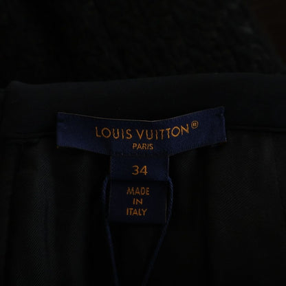 Louis Vuitton Tweed Short Skirt Black Gfe — view 6