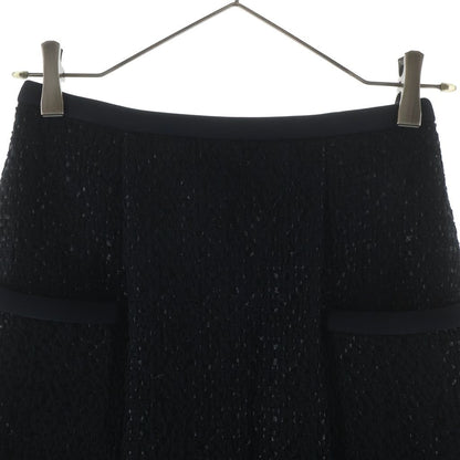 Louis Vuitton Tweed Short Skirt Black Gfe — view 3