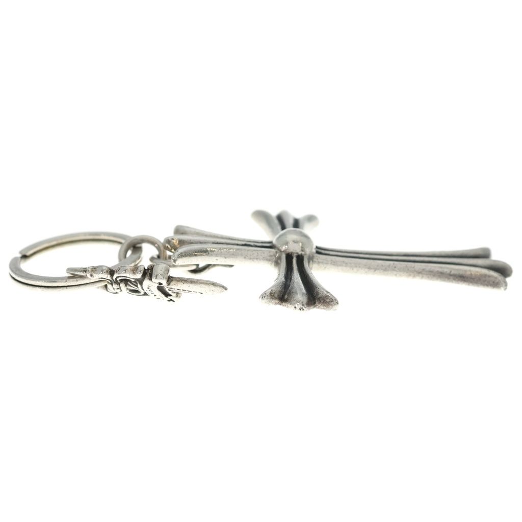 Chrome Hearts CH Crs Dggr Large Cross Dagger Key Ring Silver — view 3