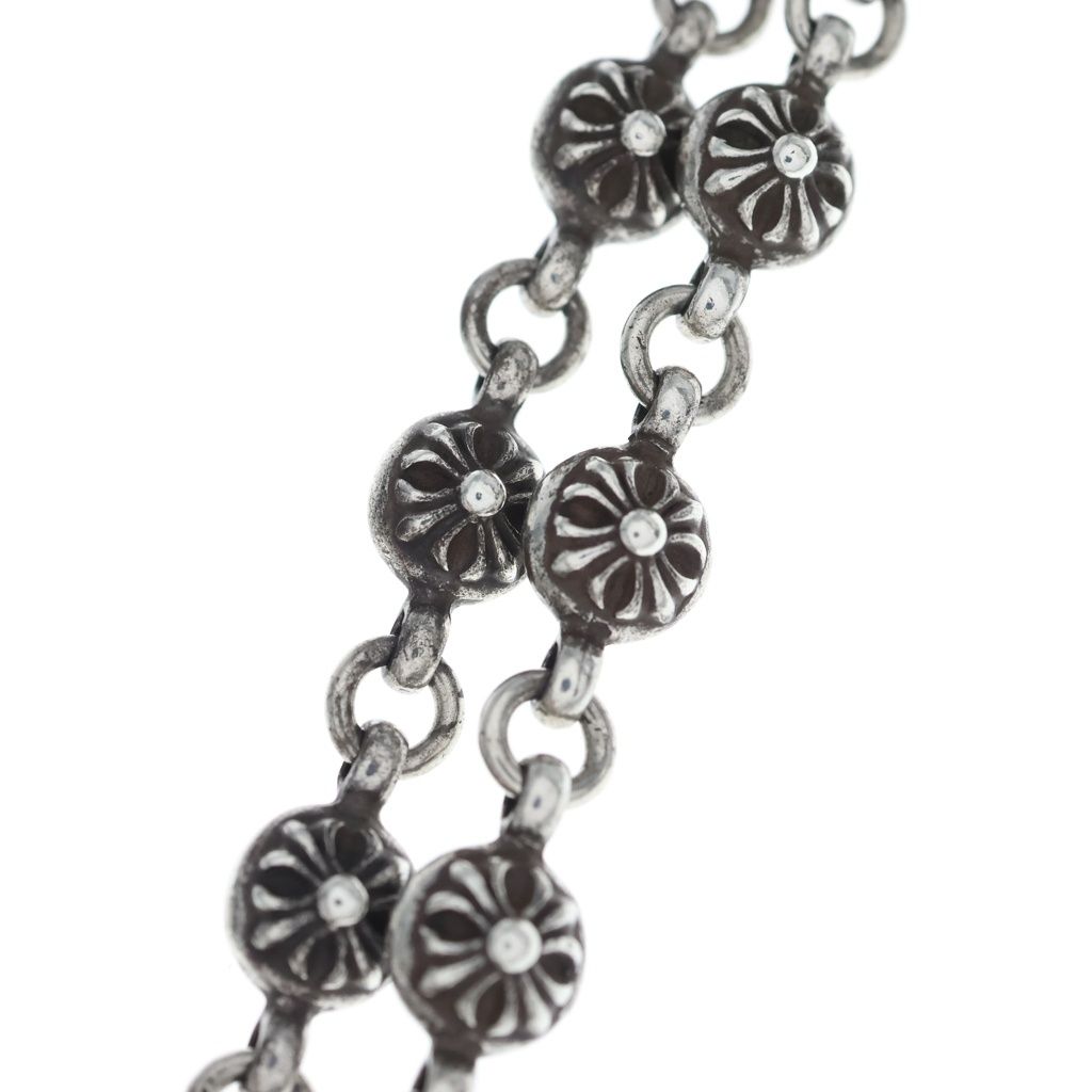 Chrome Hearts 1 Crsbl Chn Sml CH Crs Cross Ball Chain Small CH Necklace Silver — view 4