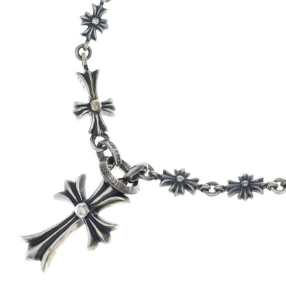 Chrome Hearts Chke Chn Tnye CH Crs Tiny Chok Chain Rosary Necklace Silver