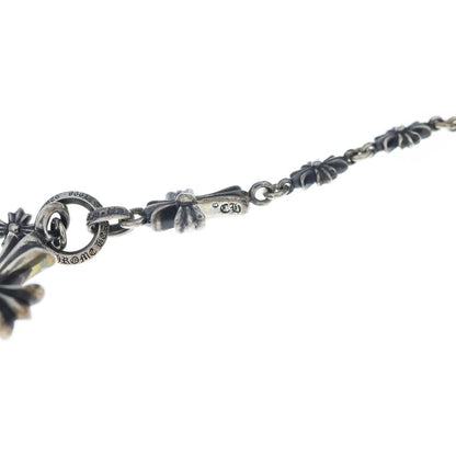 Chrome Hearts Chke Chn Tnye CH Crs Tiny Chok Chain Rosary Necklace Silver — view 5