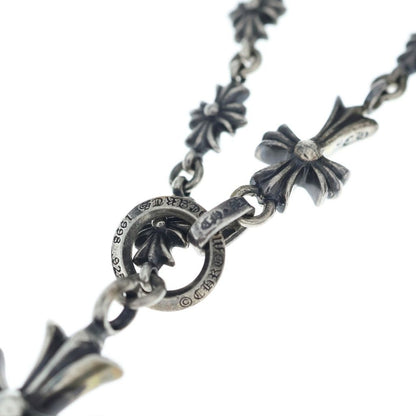 Chrome Hearts Chke Chn Tnye CH Crs Tiny Chok Chain Rosary Necklace Silver — view 6