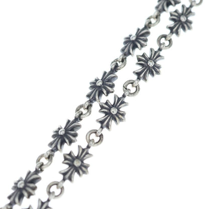 Chrome Hearts Chke Chn Tnye CH Crs Tiny Chok Chain Rosary Necklace Silver — view 4