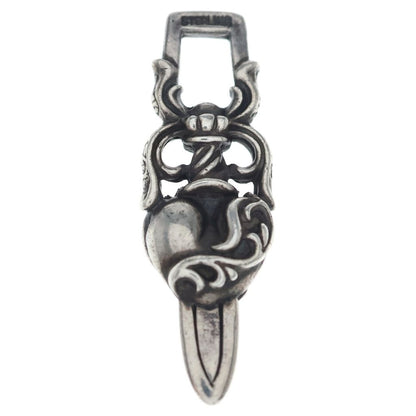 Chrome Hearts Dagger Heart Daga Pendant Top Silver — view 2