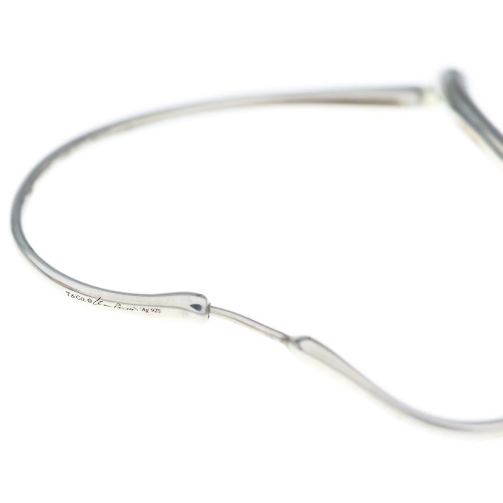 Tiffany & Co Open Heart Hoop Earrings Silver — view 5