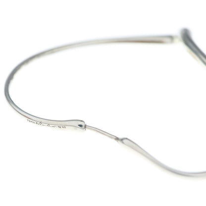 Tiffany & Co Open Heart Hoop Earrings Silver — view 5