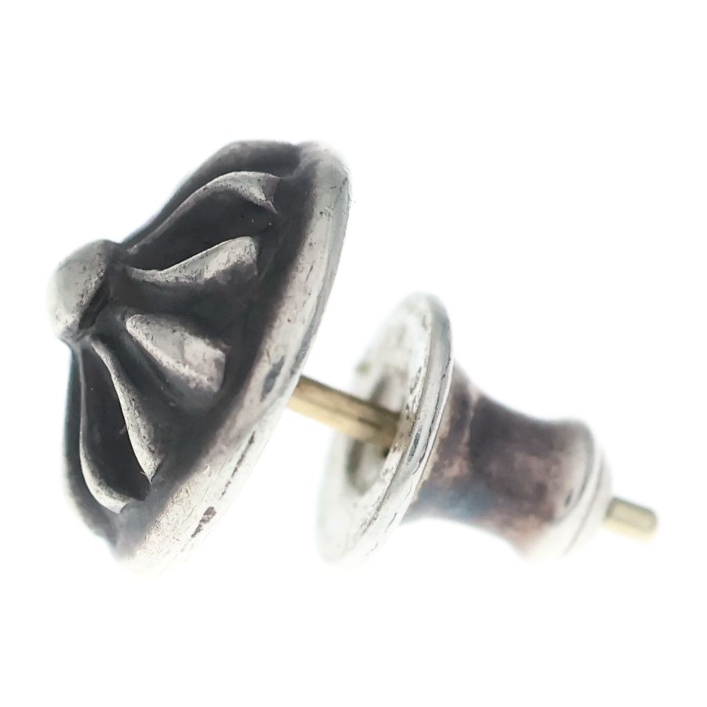 Chrome Hearts Stud Crsbll Cross Ball Earrings Silver — view 4