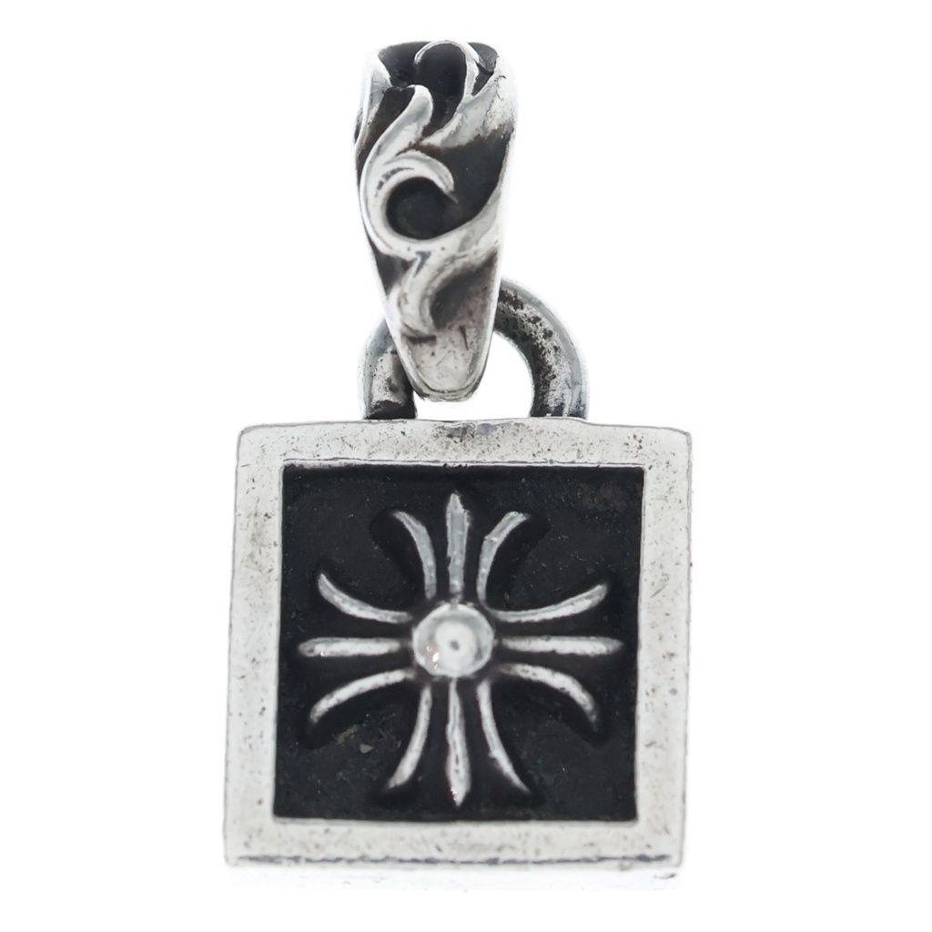 Chrome Hearts Framed CH Plus Charm Pendant Top Silver
