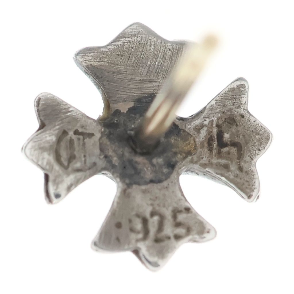 Chrome Hearts No2 CH Pls CH Plus Stud Earrings Silver — view 5