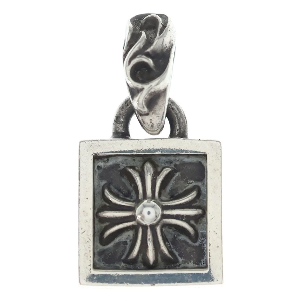 Chrome Hearts Framed CH Plus Charm Pendant Top Silver