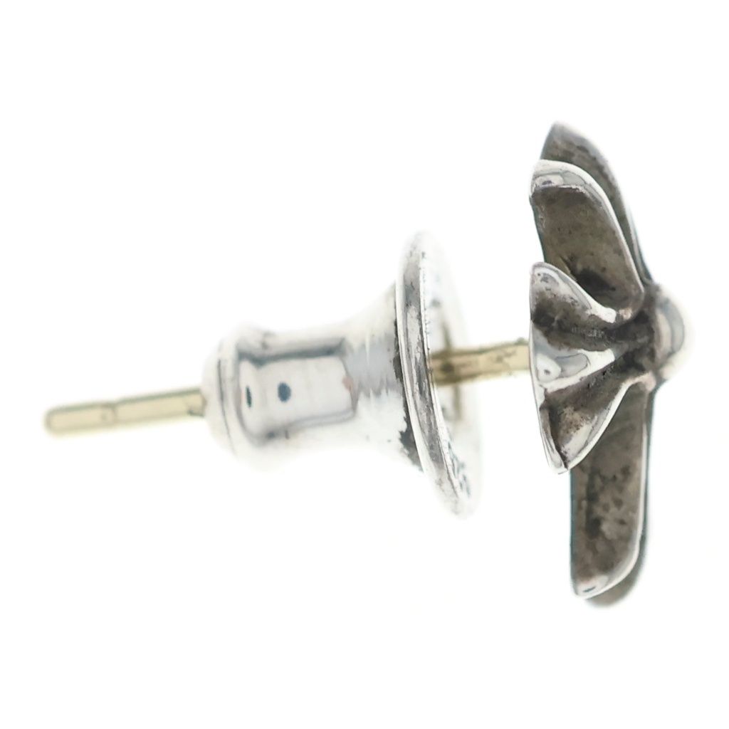 Chrome Hearts No2 CH Crs CH Cross Studs Earrings Silver — view 3