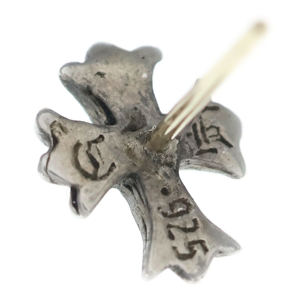 Chrome Hearts No2 CH Crs CH Cross Studs Earrings Silver — view 5