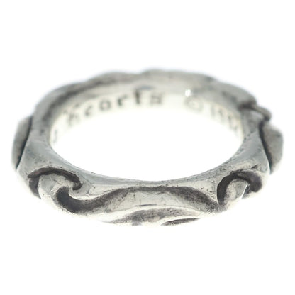 Chrome Hearts Scrl Band Scroll Ring Silver Adjustable