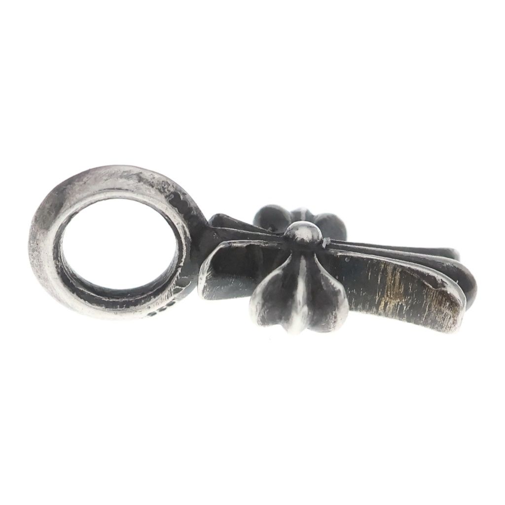 Chrome Hearts Stack CH Cross V2 CH Charm Silver Necklace Top — view 3