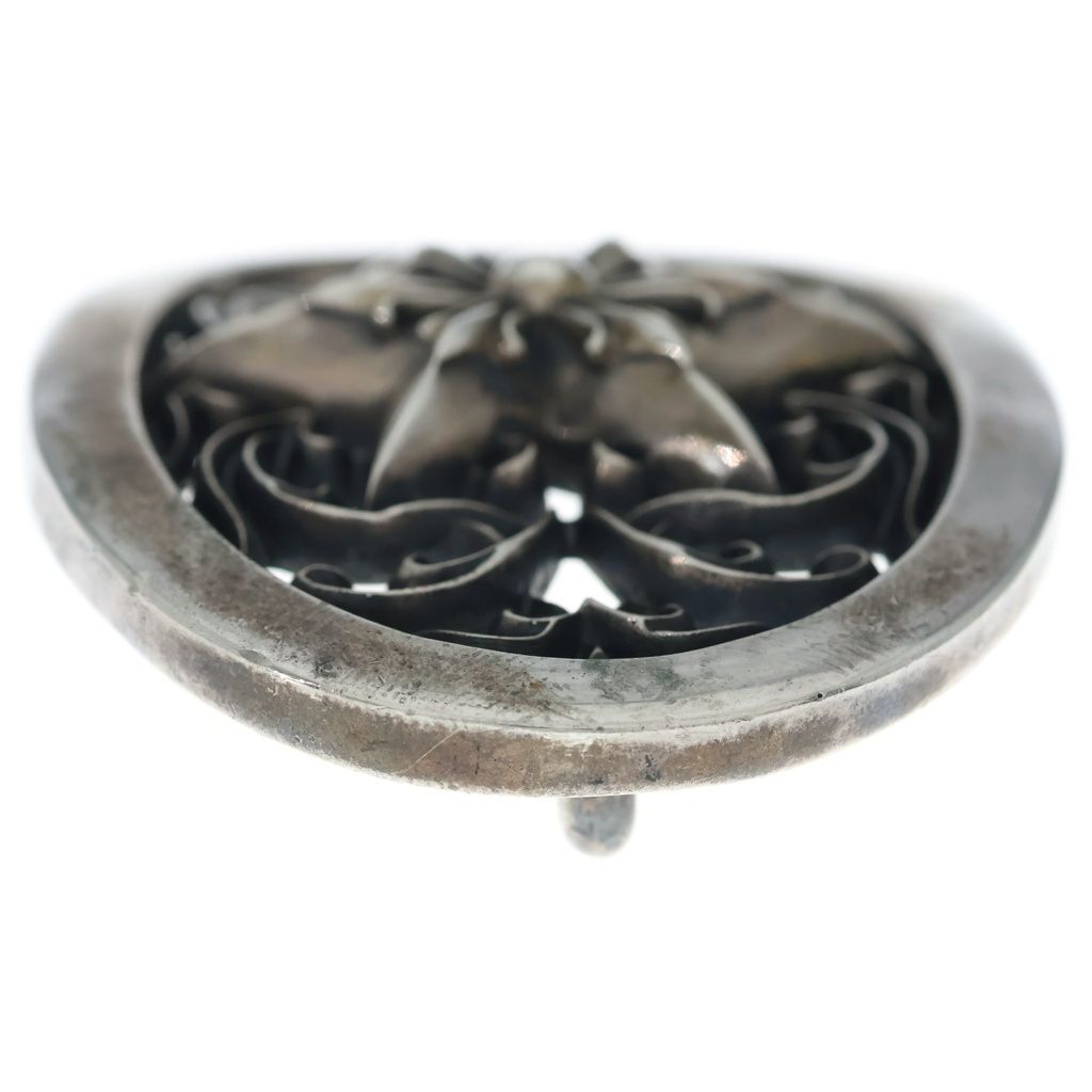 Chrome Hearts Vintage Buckl Oval 1.5 Classic Star Silver Buckle Belt — view 3