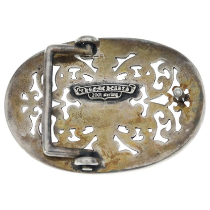 Chrome Hearts Vintage Buckl Oval 1.5 Classic Star Silver Buckle Belt — view 2