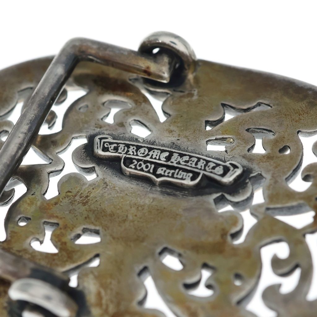 Chrome Hearts Vintage Buckl Oval 1.5 Classic Star Silver Buckle Belt — view 5