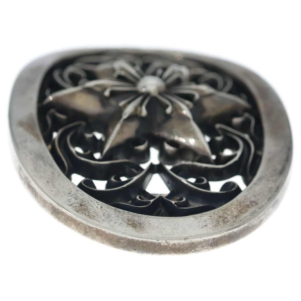 Chrome Hearts Vintage Buckl Oval 1.5 Classic Star Silver Buckle Belt — view 4