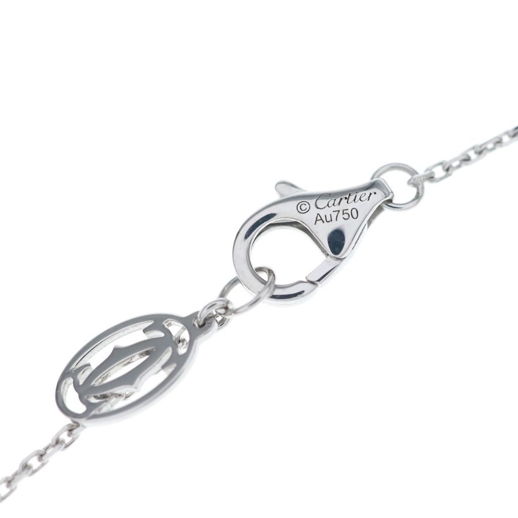 Cartier Reflection de Diamond Necklace Pendant Chain Silver — view 5