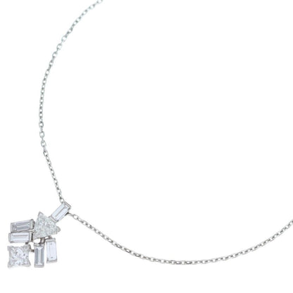 Cartier Reflection de Diamond Necklace Pendant Chain Silver