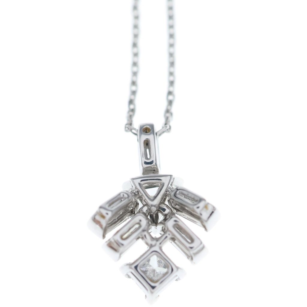 Cartier Reflection de Diamond Necklace Pendant Chain Silver — view 3