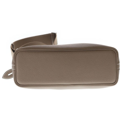 Hermes Bolide Messenger Etoupe Togo Shoulder Bag Silver — view 5