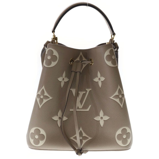Louis Vuitton Neo Noe MM Bicolor Monogram Empreinte 2-Way Shoulder Bag Beige