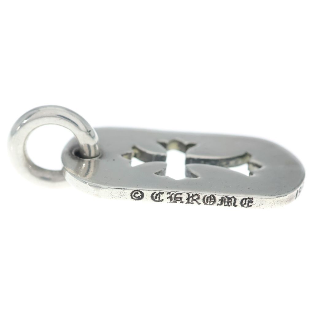 Chrome Hearts D Tag Sml CO Crs Cutout Cross Dog Tag Small Pendant Top Silver — view 3