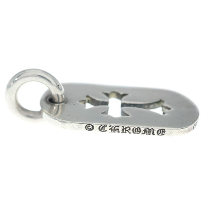 Chrome Hearts D Tag Sml CO Crs Cutout Cross Dog Tag Small Pendant Top Silver — view 3