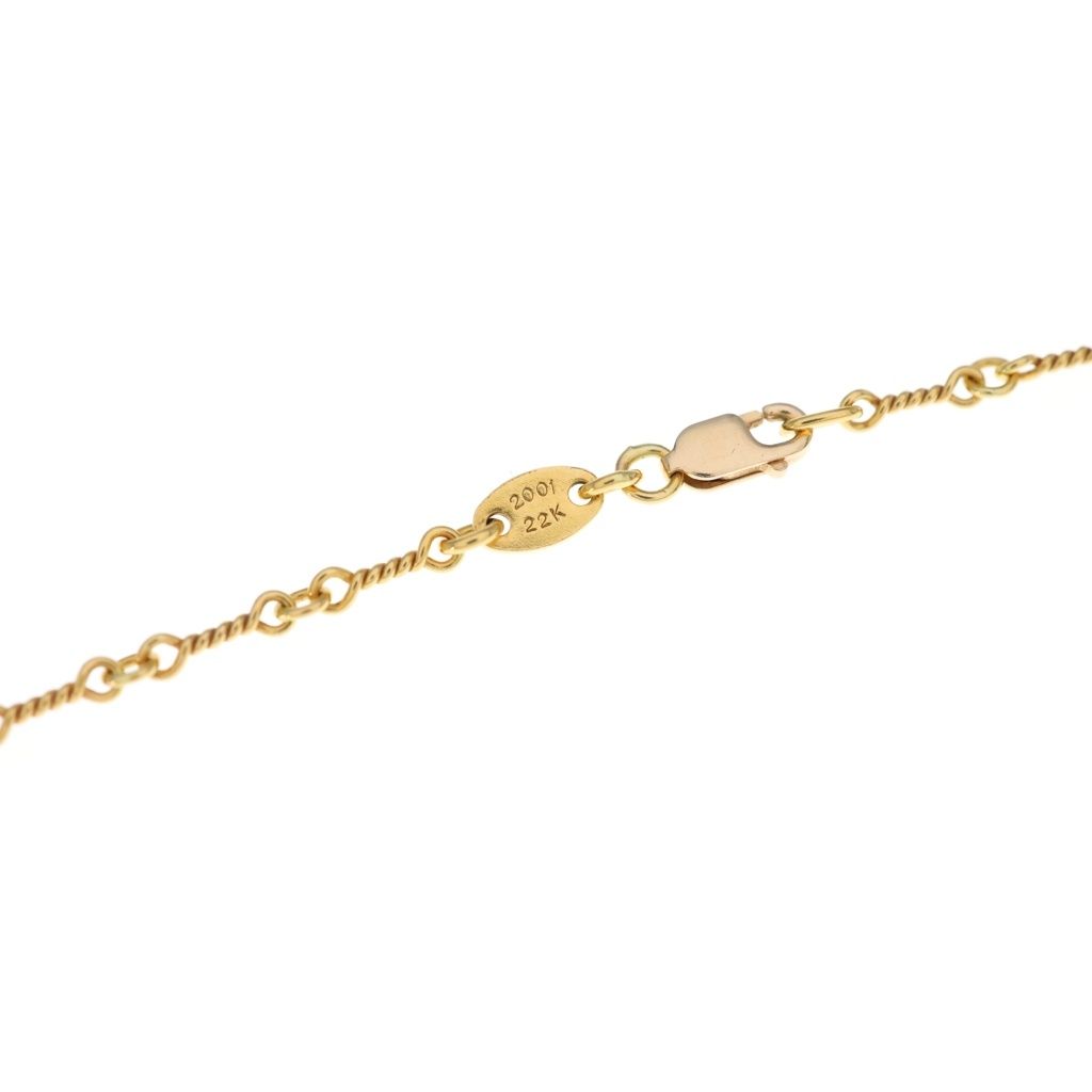 Chrome Hearts 22k Neckchain Twist Chain Necklace Gold — view 4